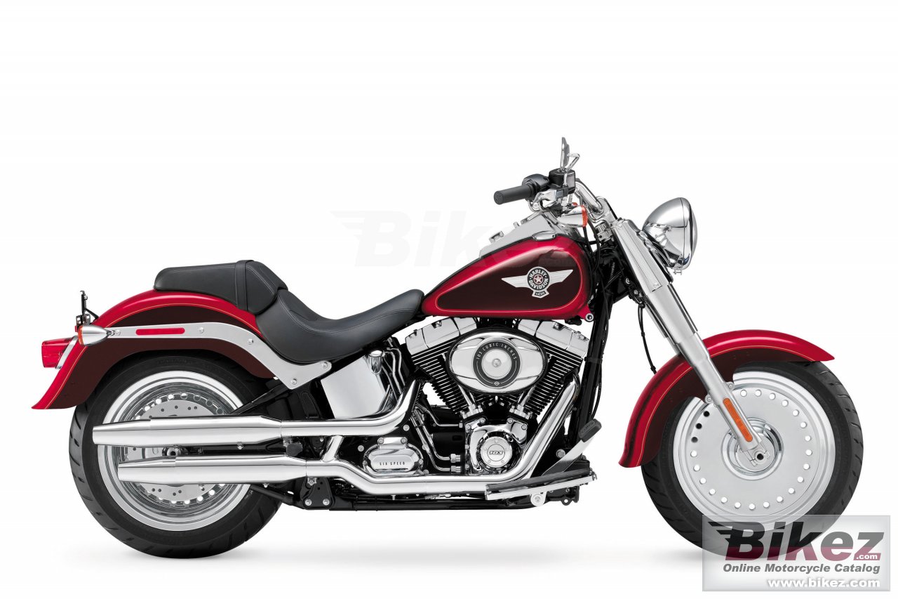 Big Harley-Davidson softail fat boy picture and wallpaper from Bikez.com